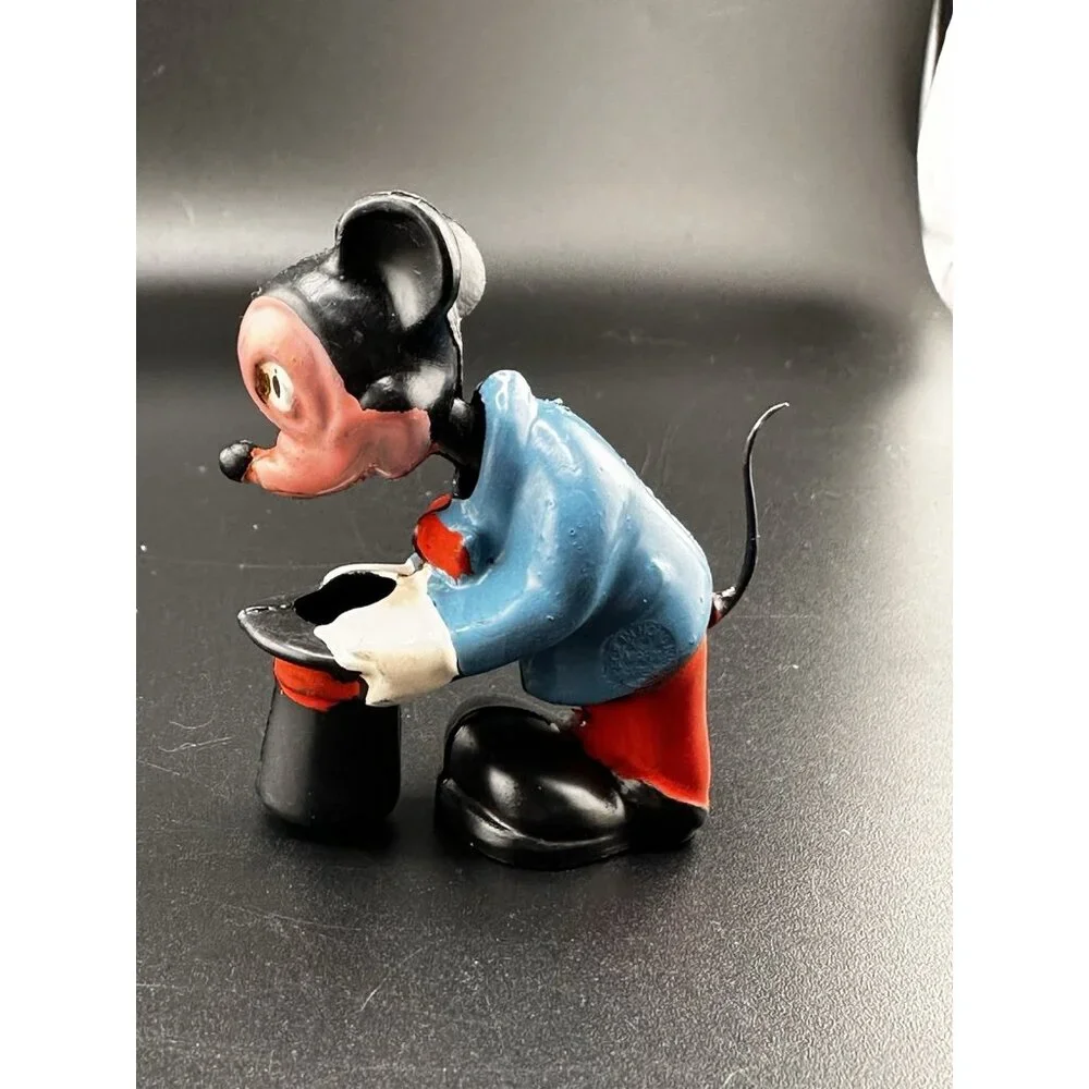 Vtg 1950 Walt Disney Production Marx Toy Mickey Mouse Bobble Head Antique Nodder